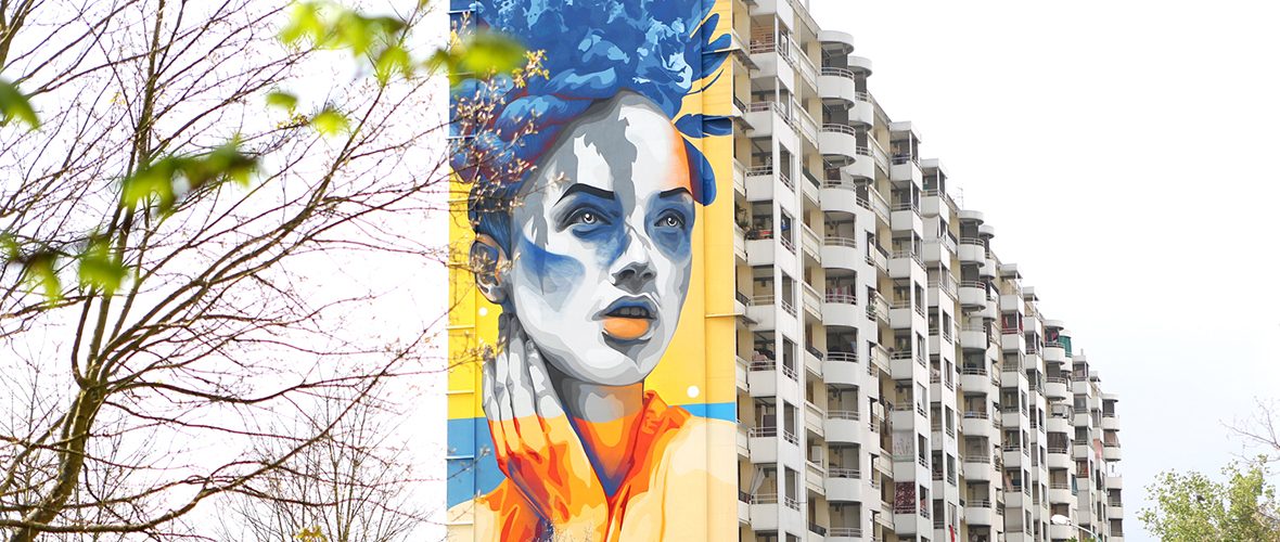 Street-art : la beauté universelle de Dourone aux Coteaux | M+ Mulhouse