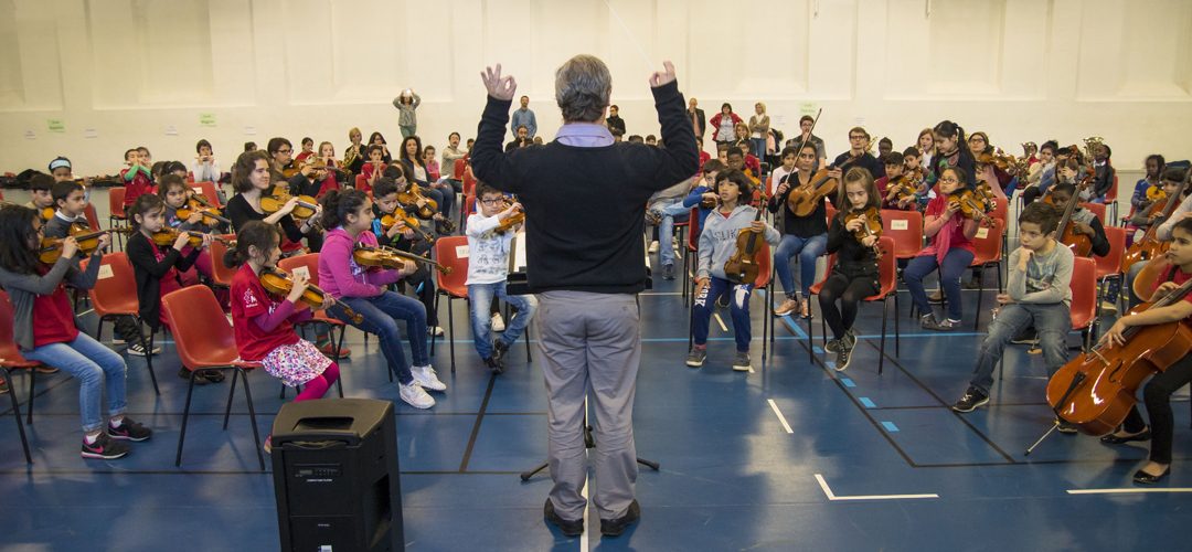 Démos : 120 enfants vivent leur première expérience d’orchestre | M+ Mulhouse