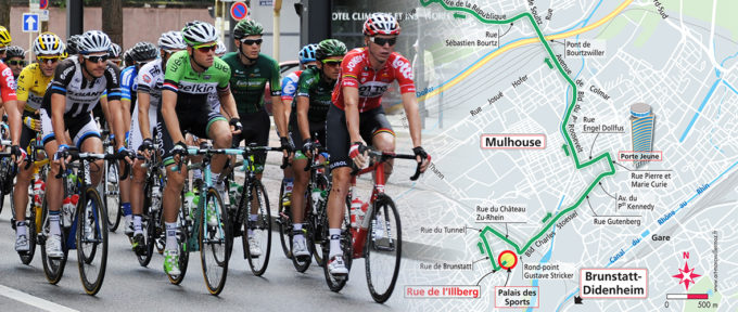 Avant-première : découvrez le tracé mulhousien du Tour de France