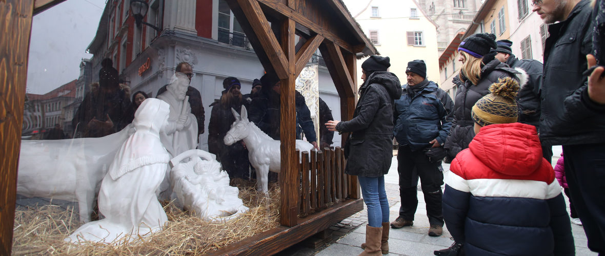 Marché de Noël : une nouvelle crèche réalisée par les ateliers municipaux | M+ Mulhouse