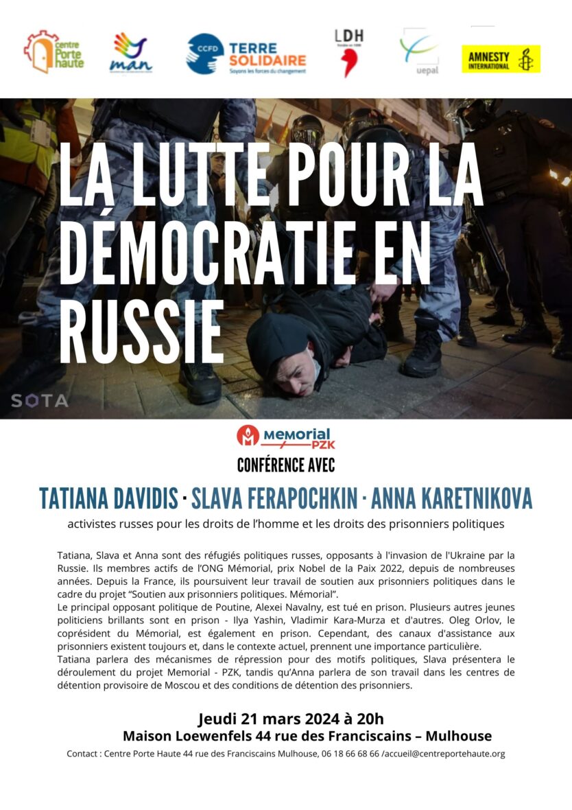Conférence : La lutte pour la démocratie en Russie