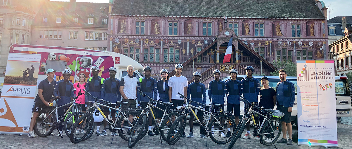 533 km à vélo : le défi solidaire et olympique de dix jeunes mulhousiens | M+ Mulhouse