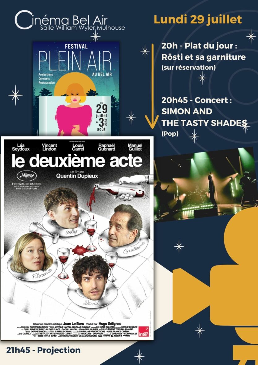 FESTIVAL PLEIN AIR AU BEL AIR "LE DEUXIÈME ACTE" + concert SIMON AND THE TASTY SHADES