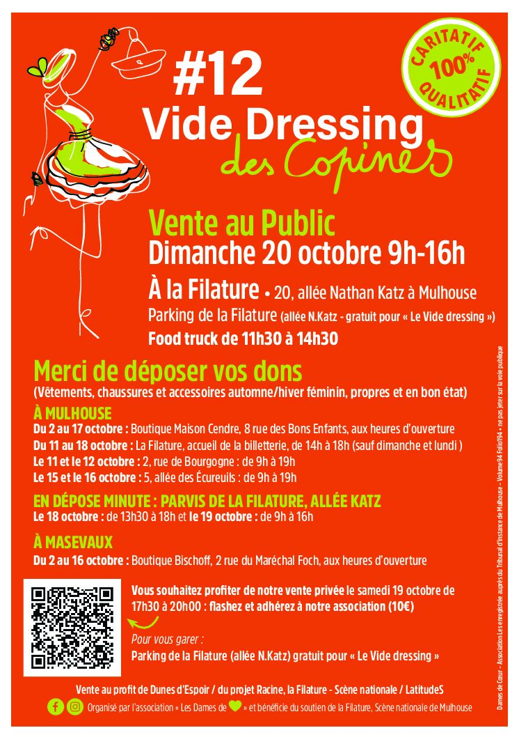 12ème Vide Dressing caritatif des Copines