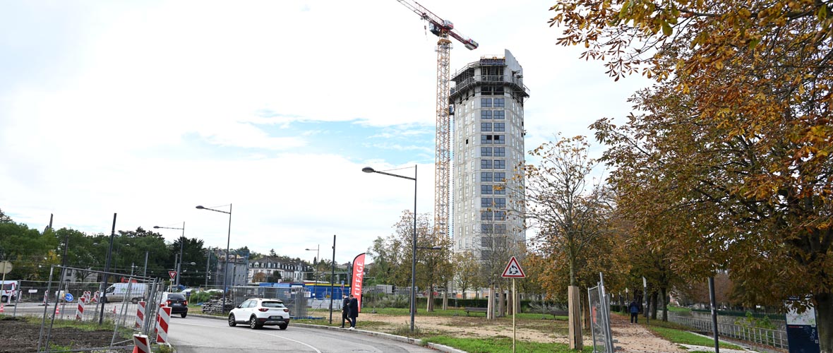 Quartier gare : dans les coulisses du chantier de la Tour Elithis | M+ Mulhouse