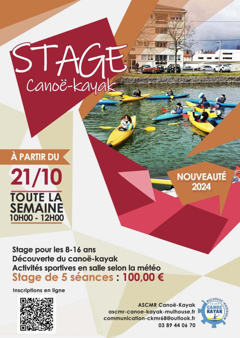 Stage d'automne - Découverte du canoë-kayak