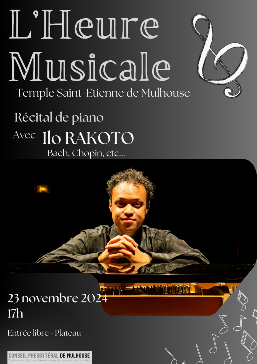 L'Heure Musicale (récital de piano), avec Ilo RAKOTO